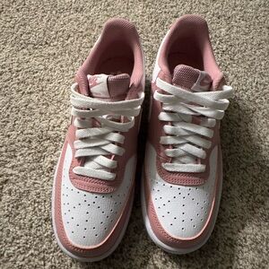 Nike Pink and White Athletic Shoes